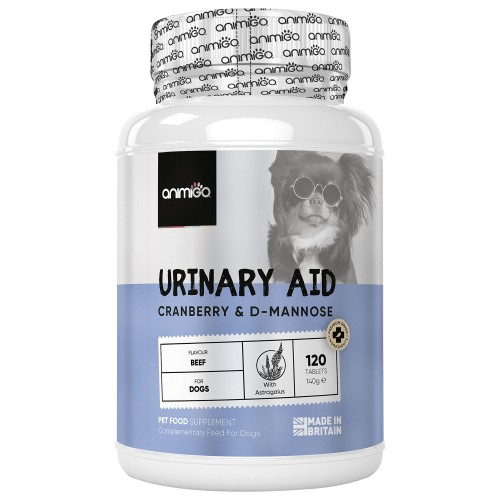 Urinary Aid för hundar, 120 tabletter med tranbär - För hundar med cystit