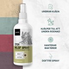 Klådstillande spray som kan hjälpa rodnad och kliande för hundar och katter
