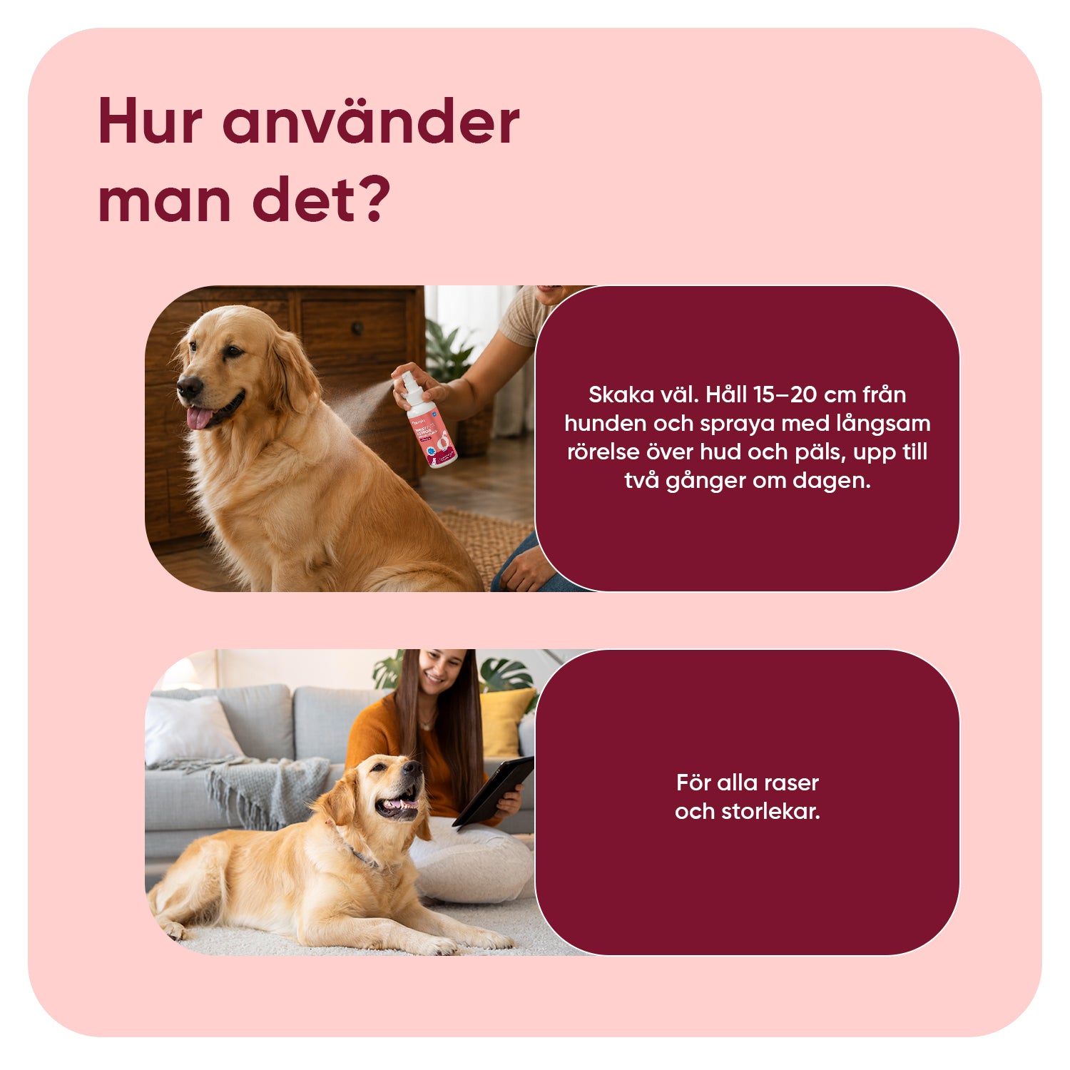 Lopp- och fästingspray för hundar 500ml