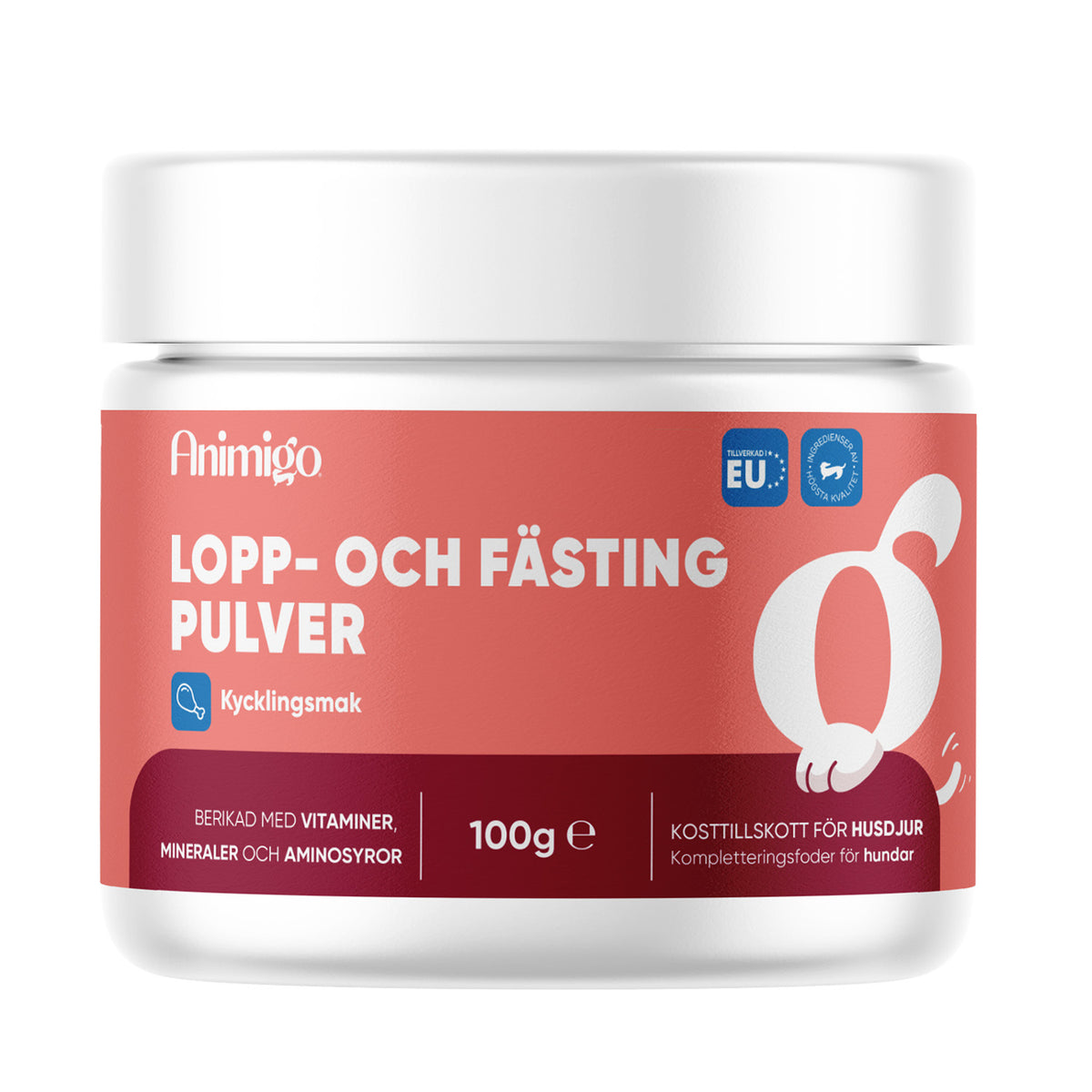Lopp- och fästingpulver för hundar