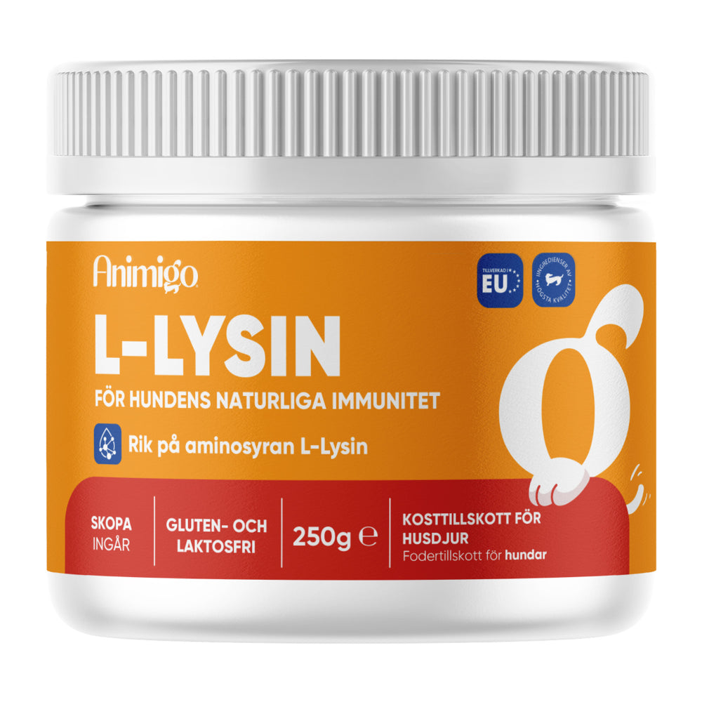 L-lysinpulver för hundar 250 g