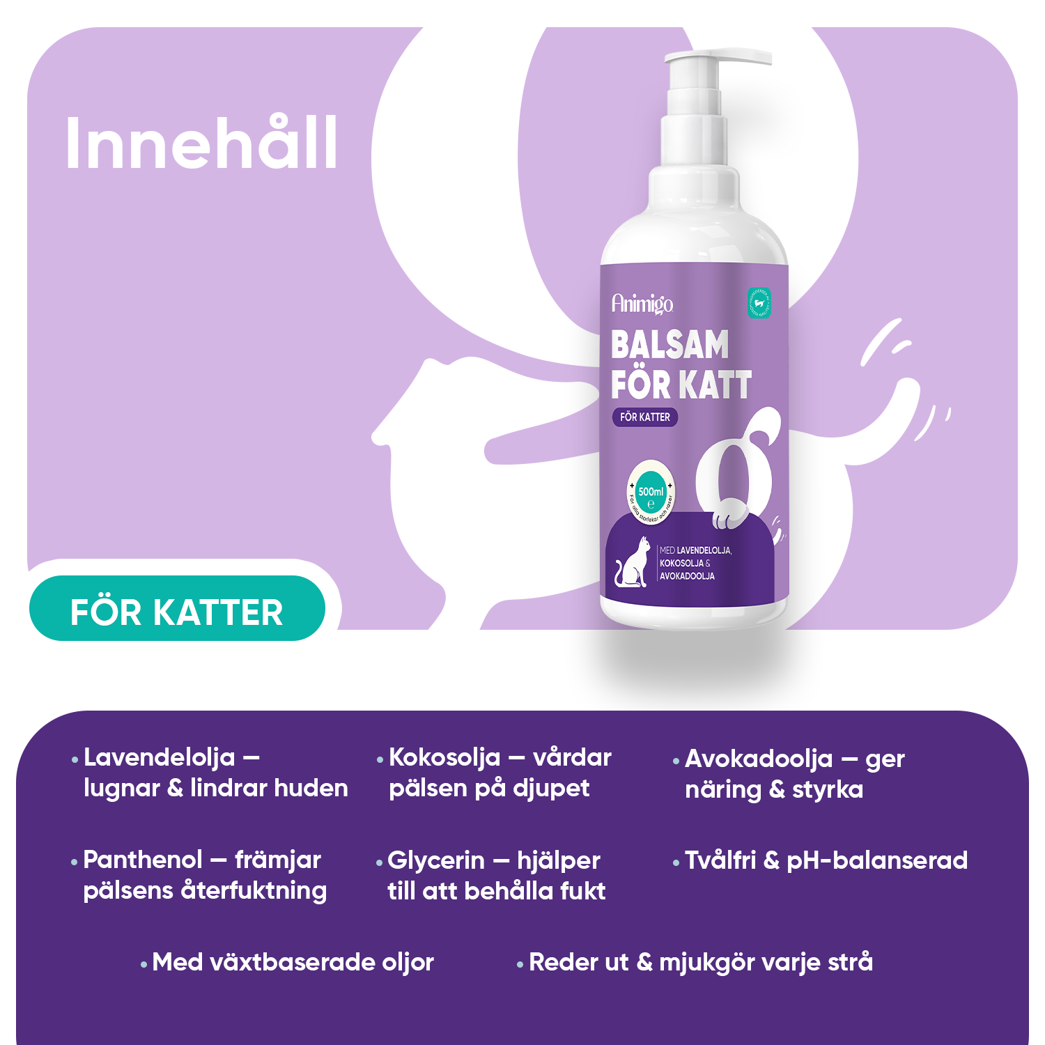 Vårdsbalsam för Katter 500ml