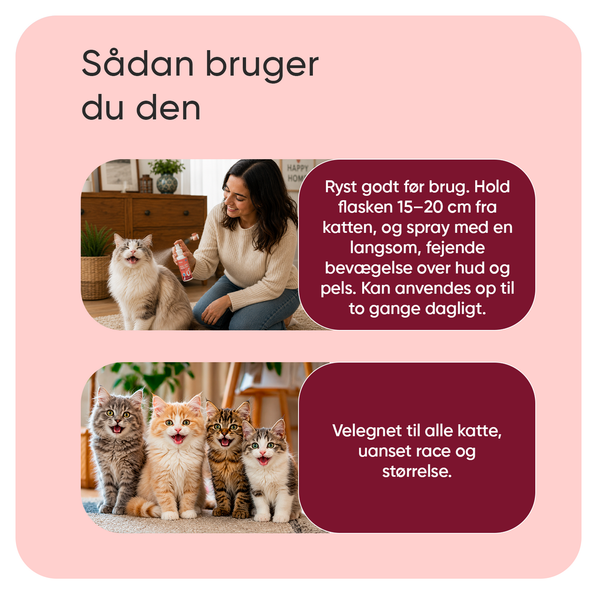 Lopp- och fästingspray för katter 500ml