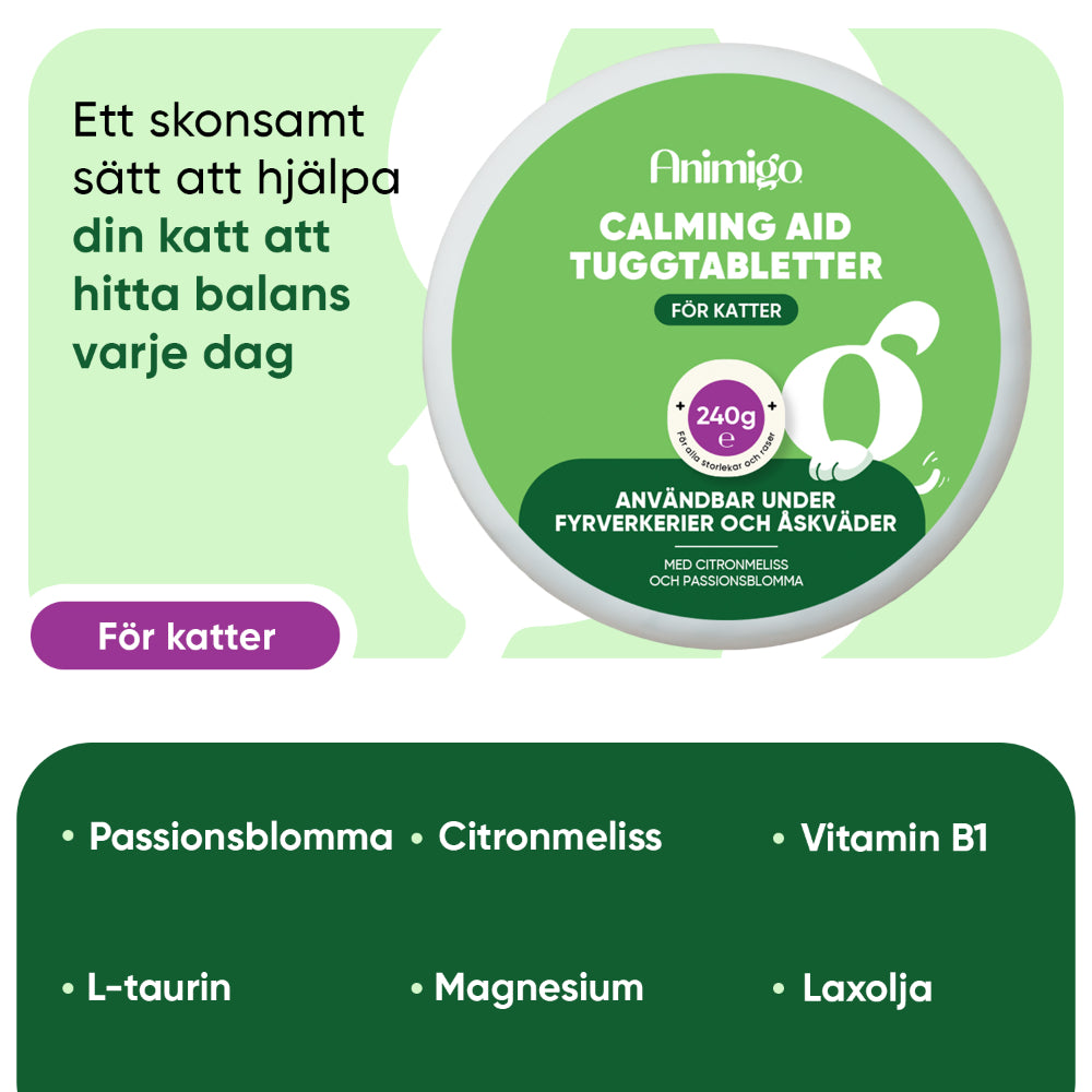 Lugnande tuggtabletter för katter, 120 mjuka tuggtabletter