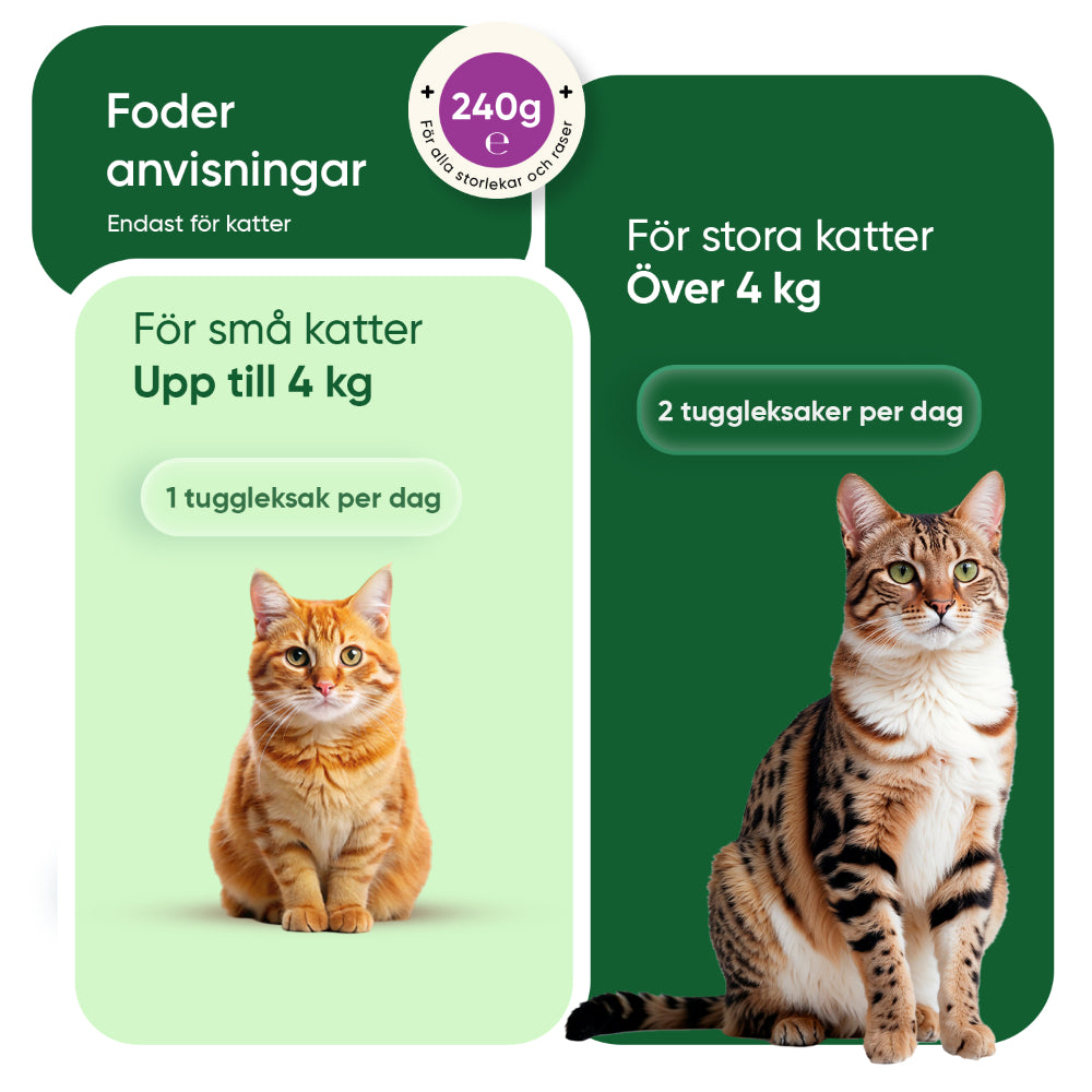 Lugnande tuggtabletter för katter, 120 mjuka tuggtabletter