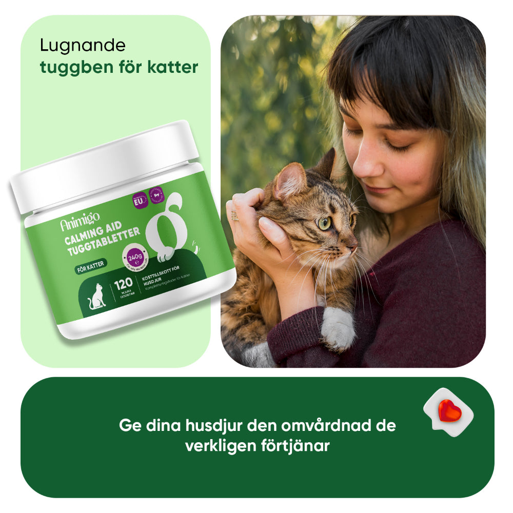 Lugnande tuggtabletter för katter, 120 mjuka tuggtabletter